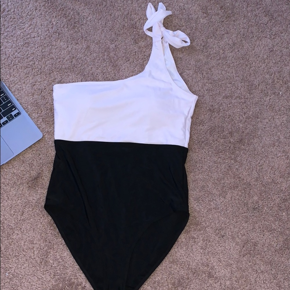 brand new off shoulder one piece from shein